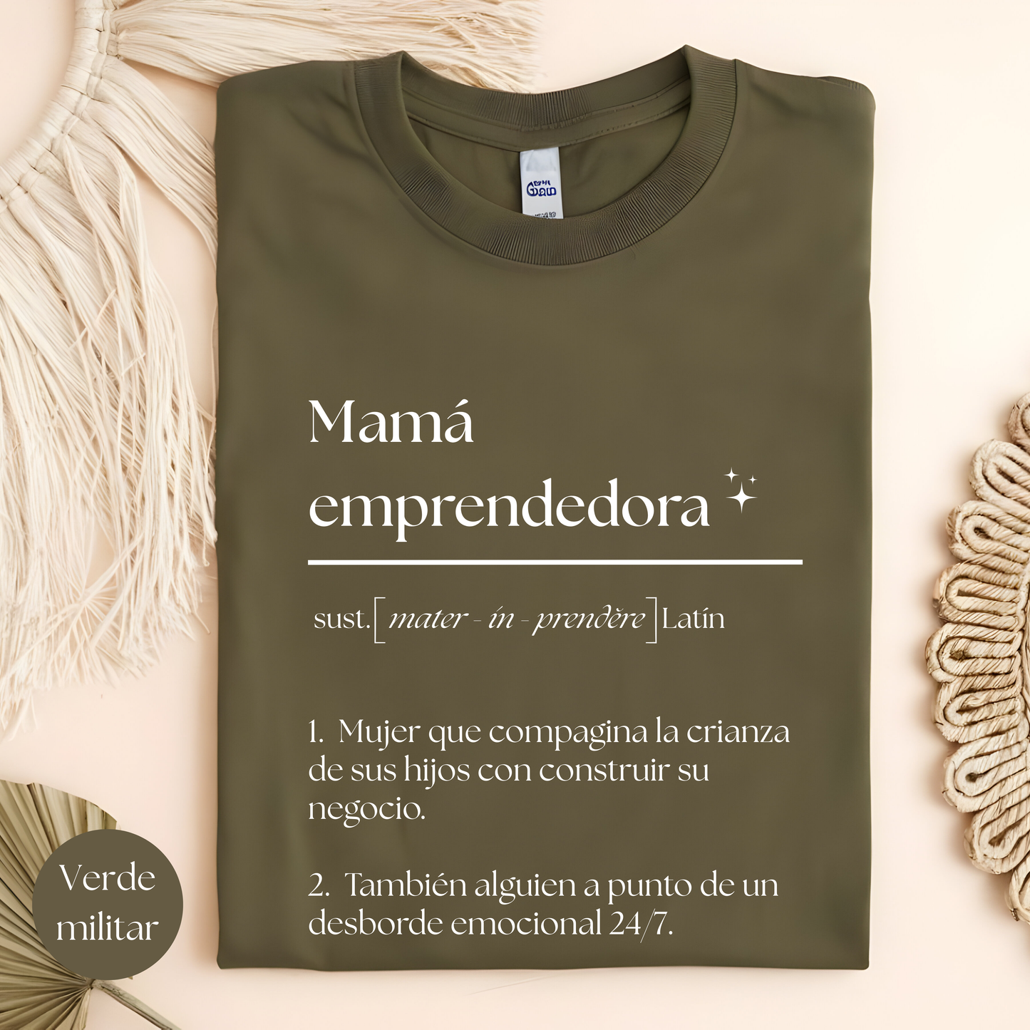 Camiseta Mamá Emprendedora Personalizada - Camiseta de algodón eco-friendly - Camiseta Personalizada para Mamá