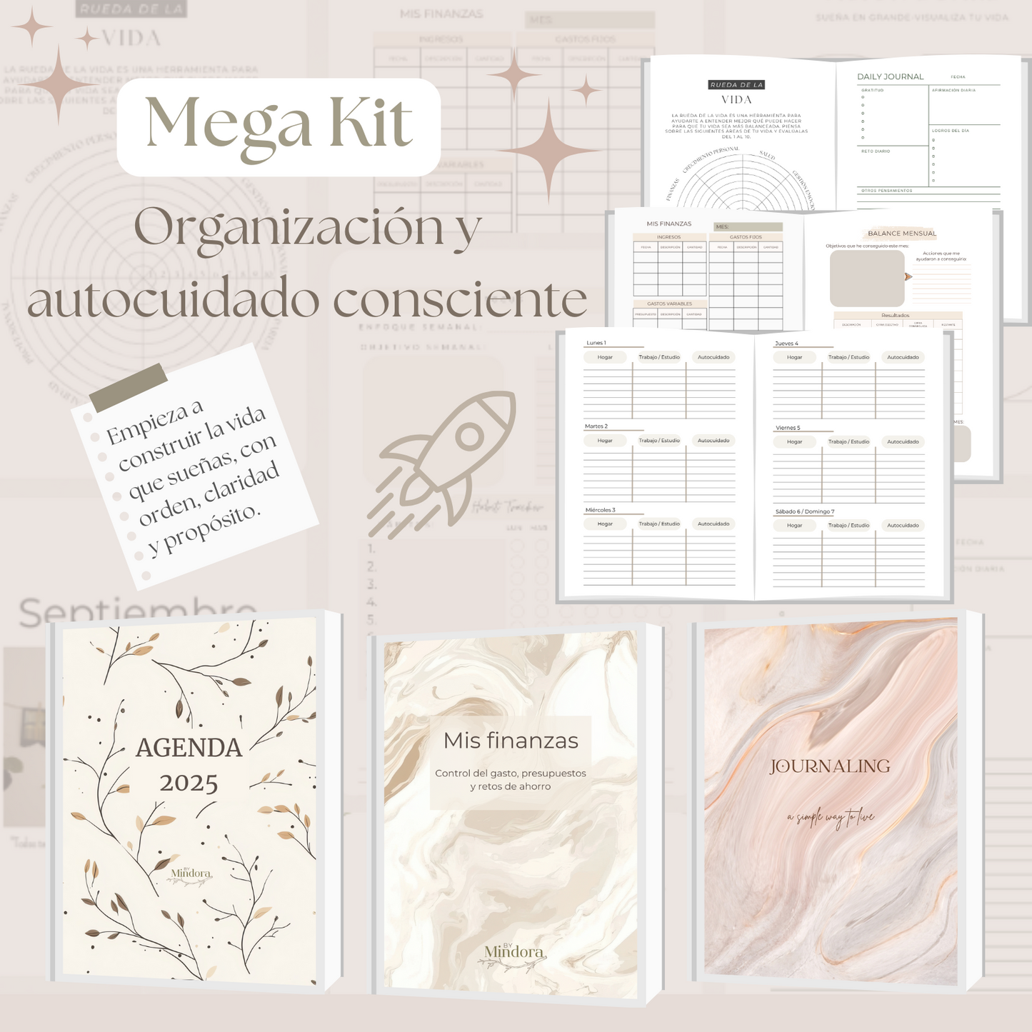 Mega Kit Organización y autocuidado consciente