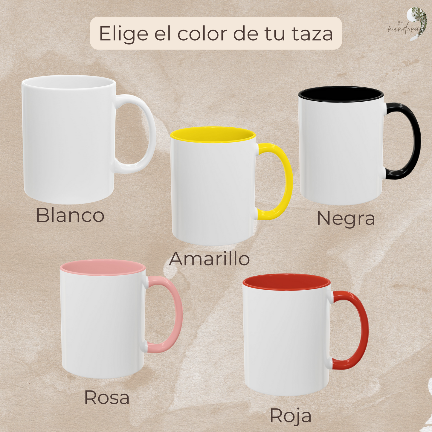 Taza Mama Est Floral - Taza Personalizada para Mamá - Regalos Personalizados para Mamá