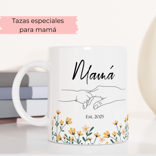 Taza Mama Est - Taza Personalizada para Mamá - Regalos Personalizados para Mamá