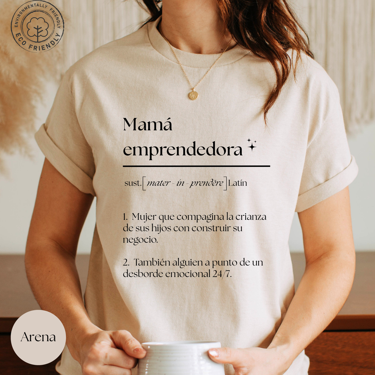 Camiseta Mamá Emprendedora Personalizada - Camiseta de algodón eco-friendly - Camiseta Personalizada para Mamá
