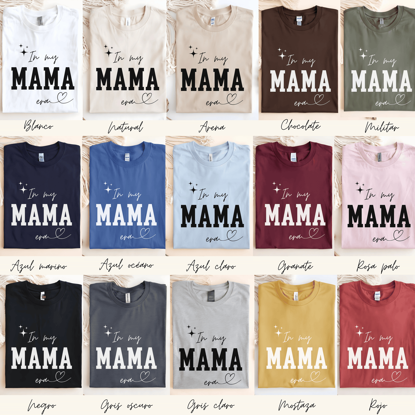 ‘In My MAMA Era’ Camiseta de algodón eco-friendly - Unisex Heavy Cotton Tee - Perfect Gift for Moms, Birthdays, and Celebrations