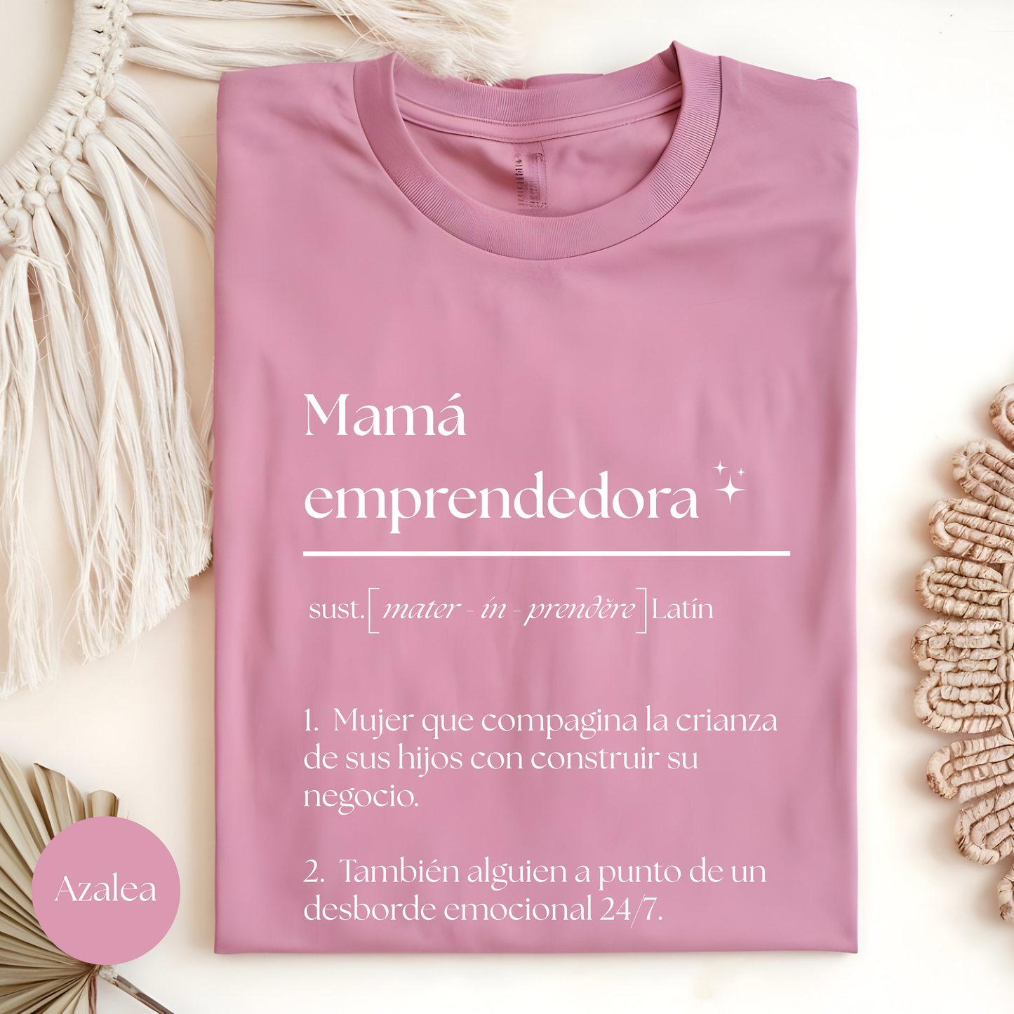 Camiseta Mamá Emprendedora Personalizada - Camiseta de algodón eco-friendly - Camiseta Personalizada para Mamá